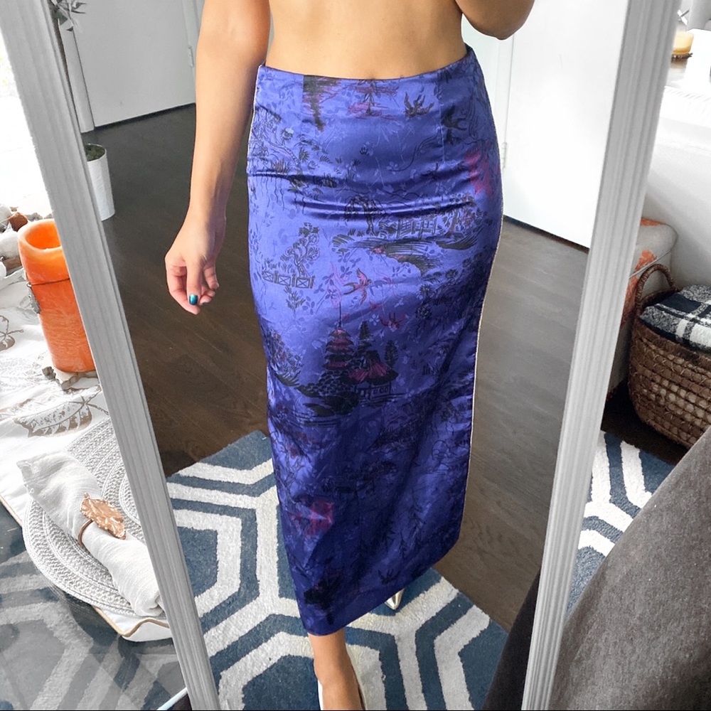 Zara Purple Maxi Skirt - Picture 6 of 13